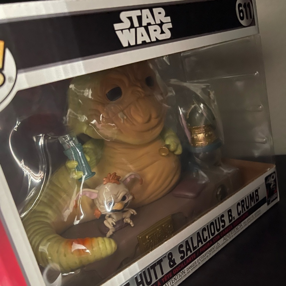 Star Wars Jabba the Hutt & Salacious B. Crumb Figure - Green and Brown